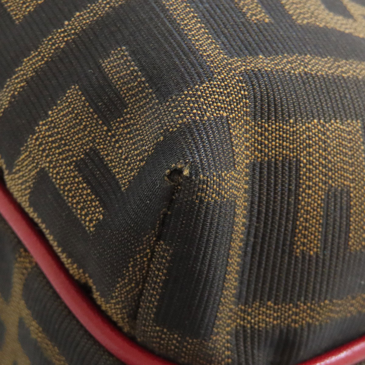 FENDI Tote Bag canvas Brown Zucca Pattern