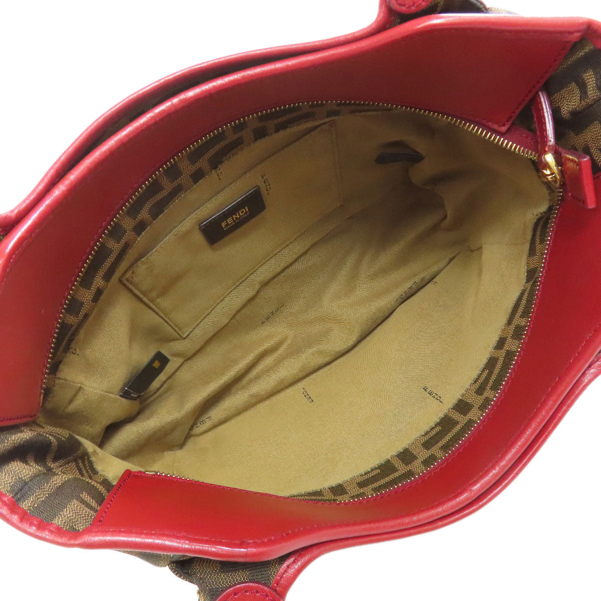 FENDI Tote Bag canvas Brown Zucca Pattern