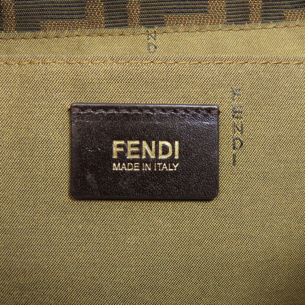 FENDI Tote Bag canvas Brown Zucca Pattern