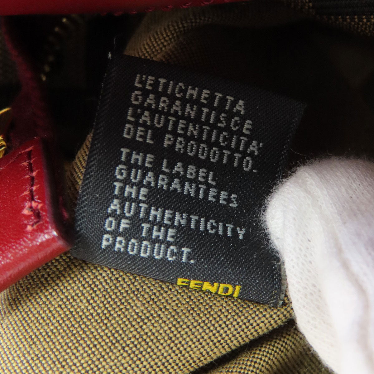 FENDI Tote Bag canvas Brown Zucca Pattern
