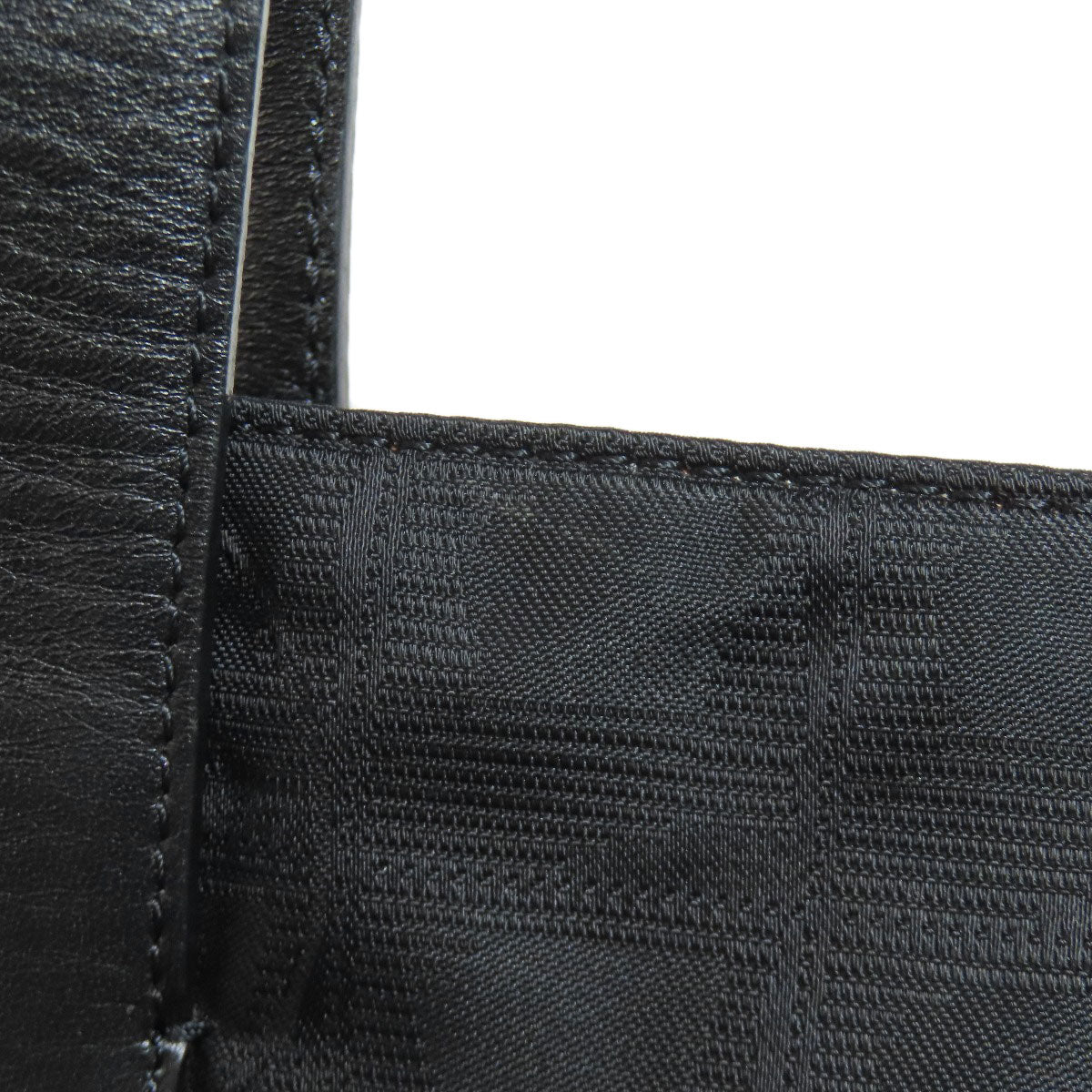 CHANEL Tote Bag Nylon jacquard black New Travel Line MM