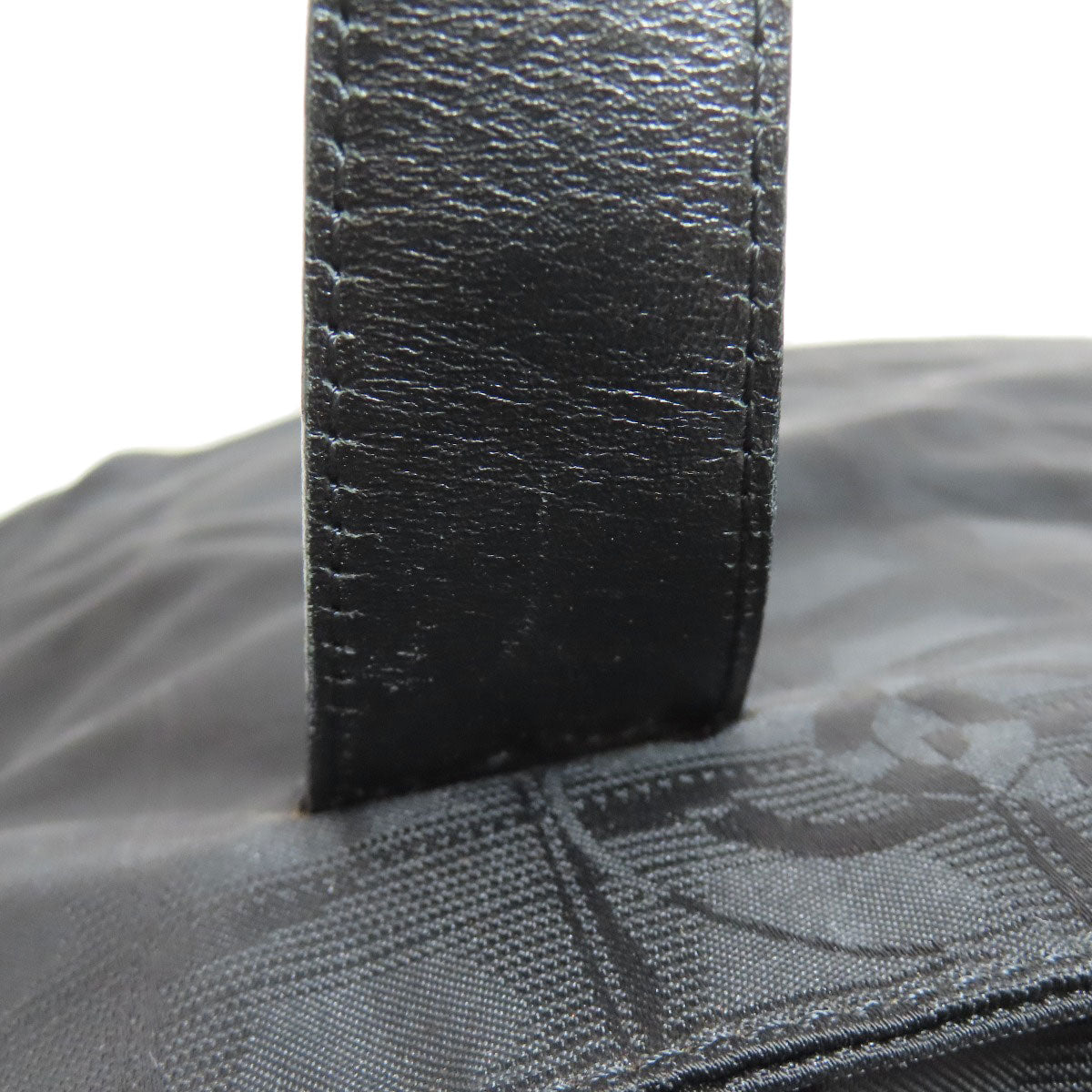 CHANEL Tote Bag Nylon jacquard black New Travel Line MM