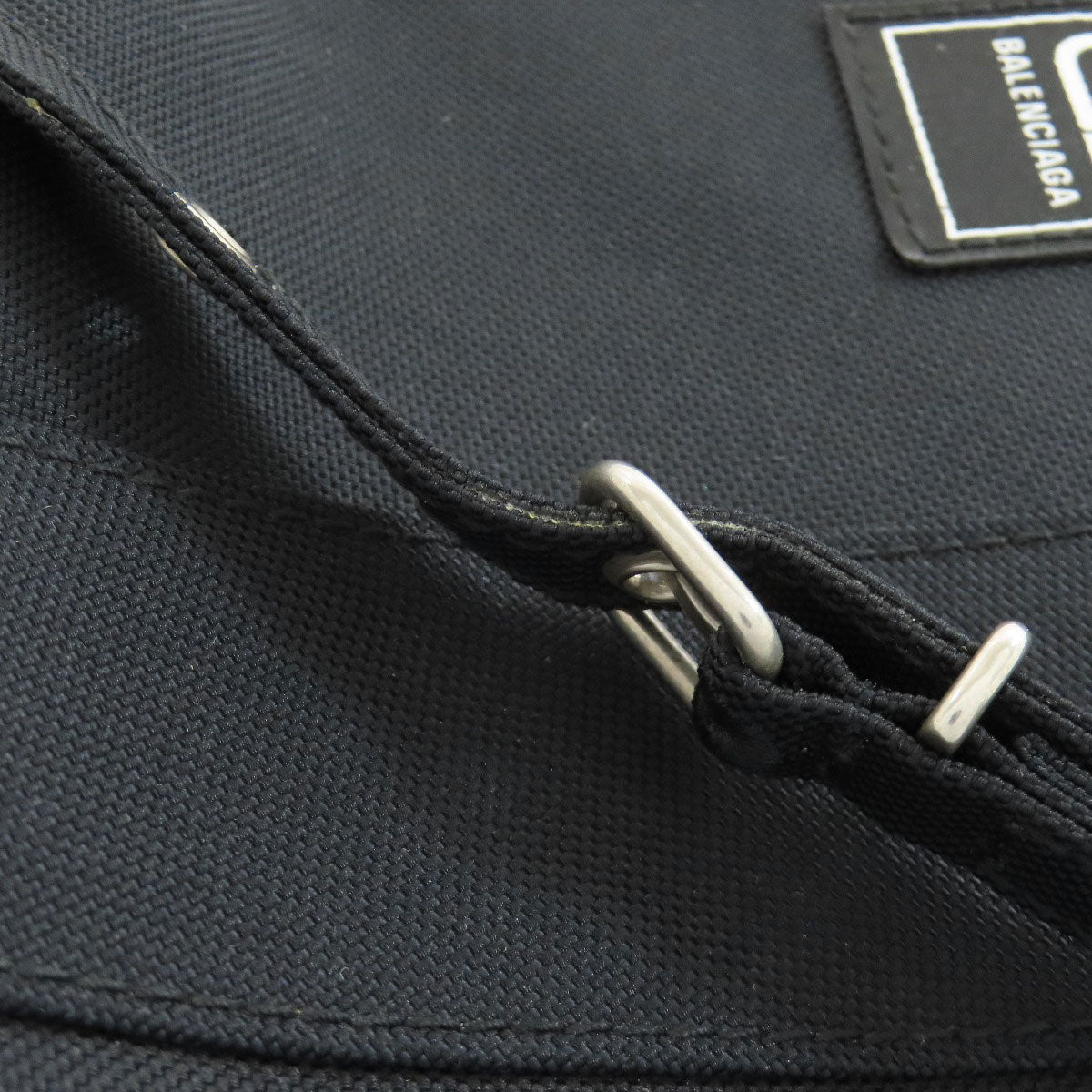 BALENCIAGA Handbag 620882 canvas black 2WAY