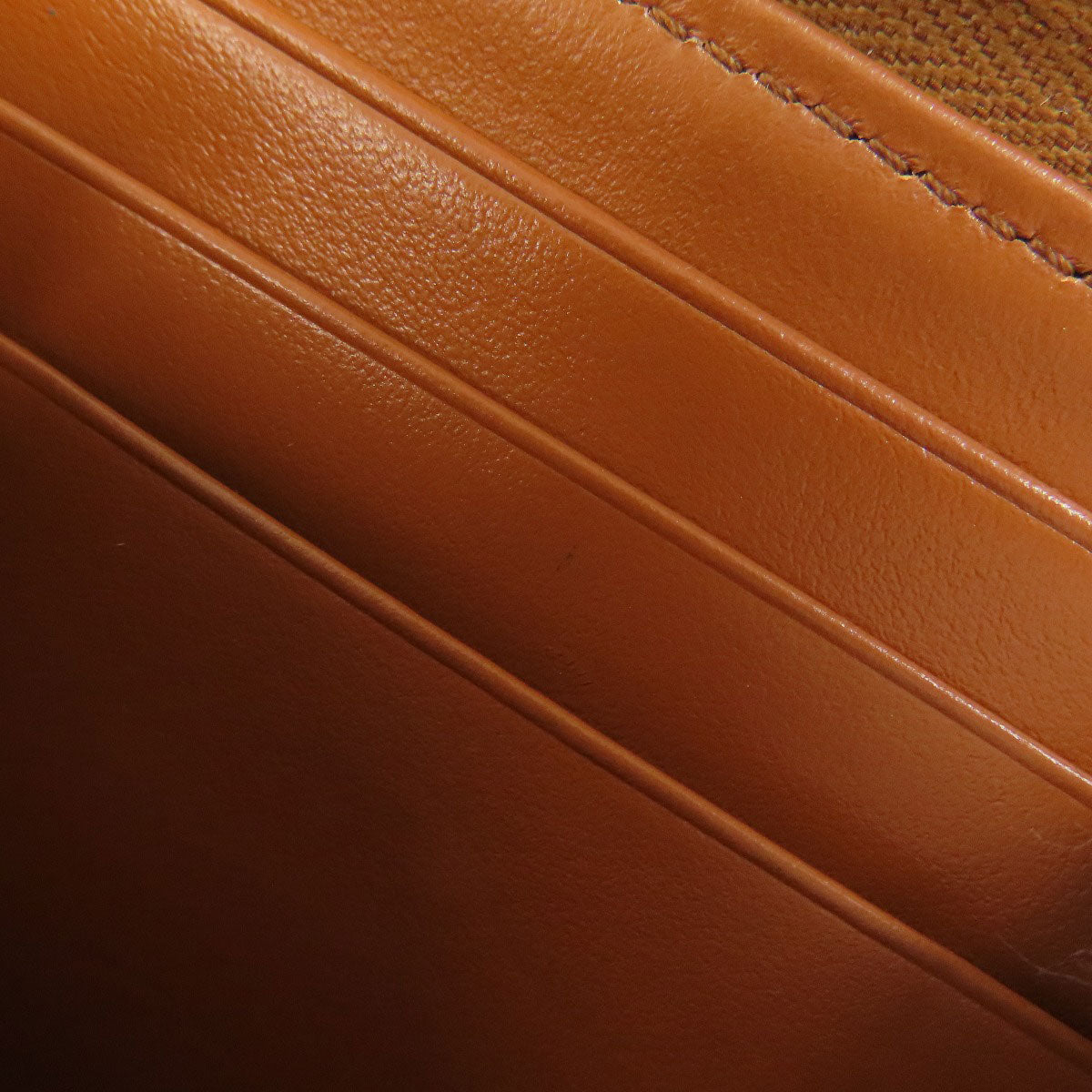 CELINE Coin case leather Brown Triomphe