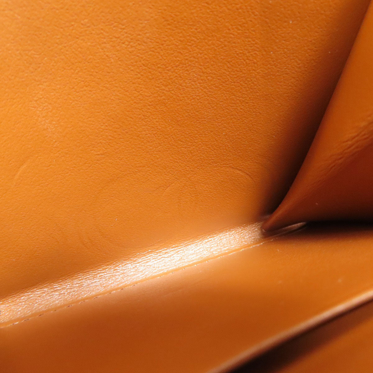 CELINE Coin case leather Brown Triomphe