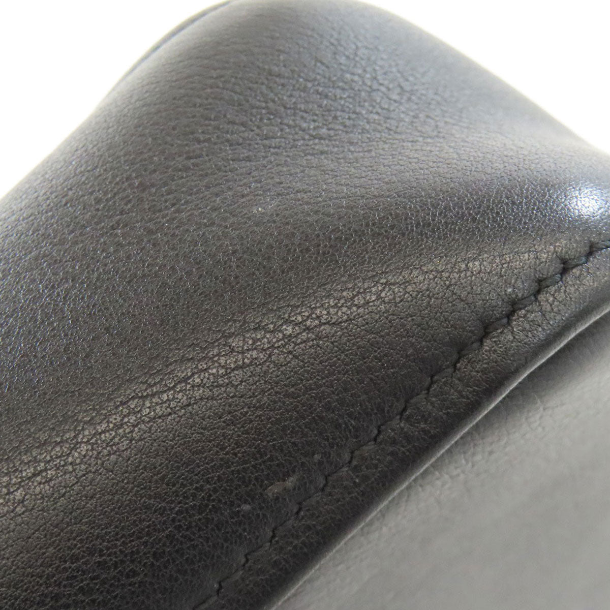 BALENCIAGA Handbag 527272 leather black Triangle Duffle 2WAY