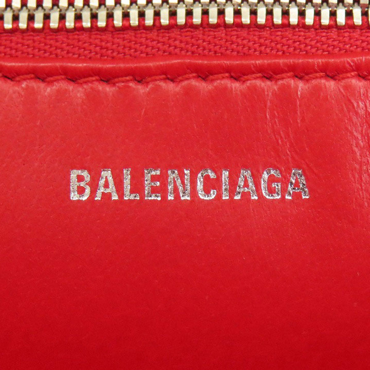BALENCIAGA Handbag 527272 leather black Triangle Duffle 2WAY