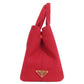 PRADA Handbag 1BG439 canvas Red Canapa mini 2 WAY