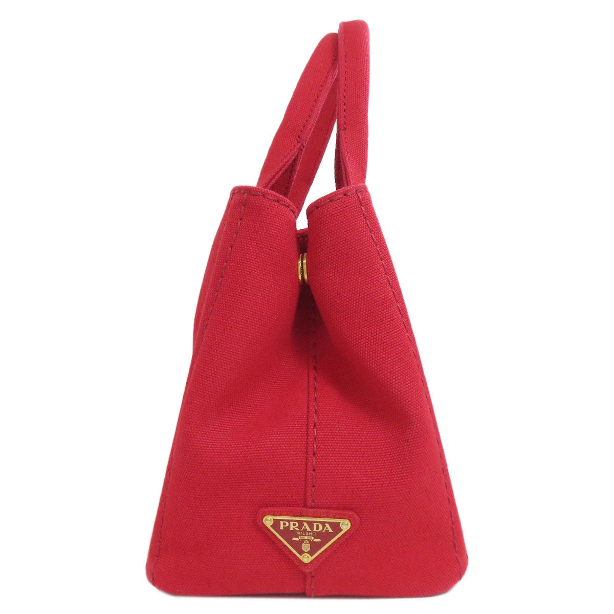 PRADA Handbag 1BG439 canvas Red Canapa mini 2 WAY