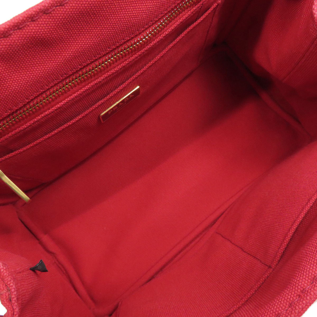 PRADA Handbag 1BG439 canvas Red Canapa mini 2 WAY