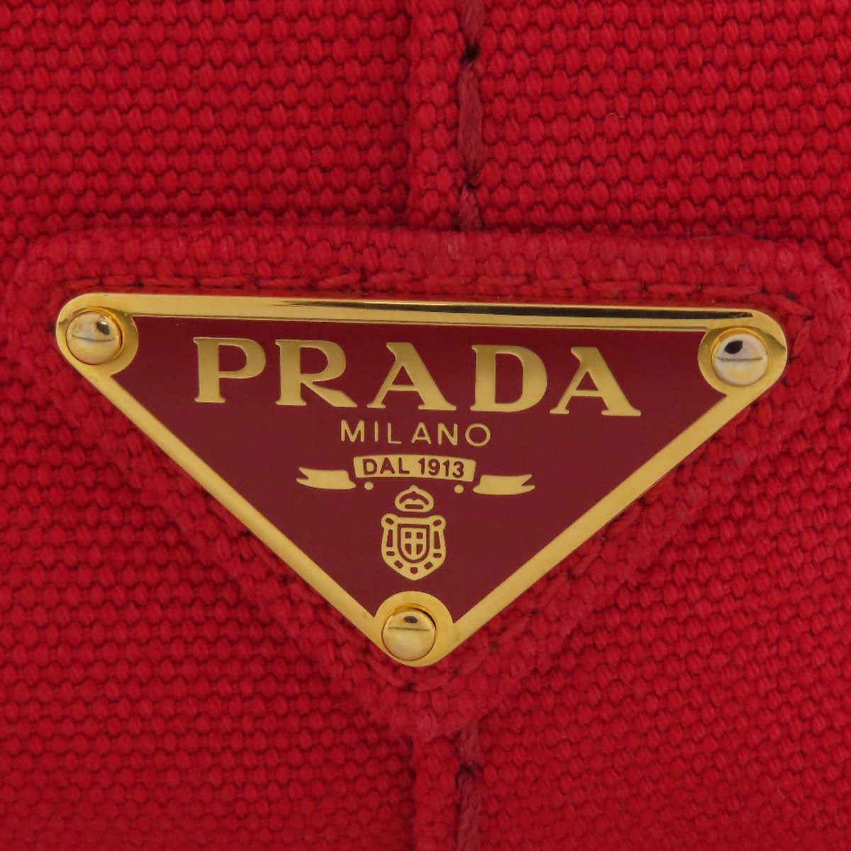 PRADA Handbag 1BG439 canvas Red Canapa mini 2 WAY