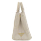 PRADA Handbag denim gray Canapa mini 2 WAY