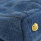 PRADA Handbag denim blue Canapa mini 2 WAY