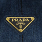 PRADA Handbag denim blue Canapa mini 2 WAY