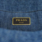 PRADA Tote Bag 1BG439 denim blue Canapa mini 2 WAY