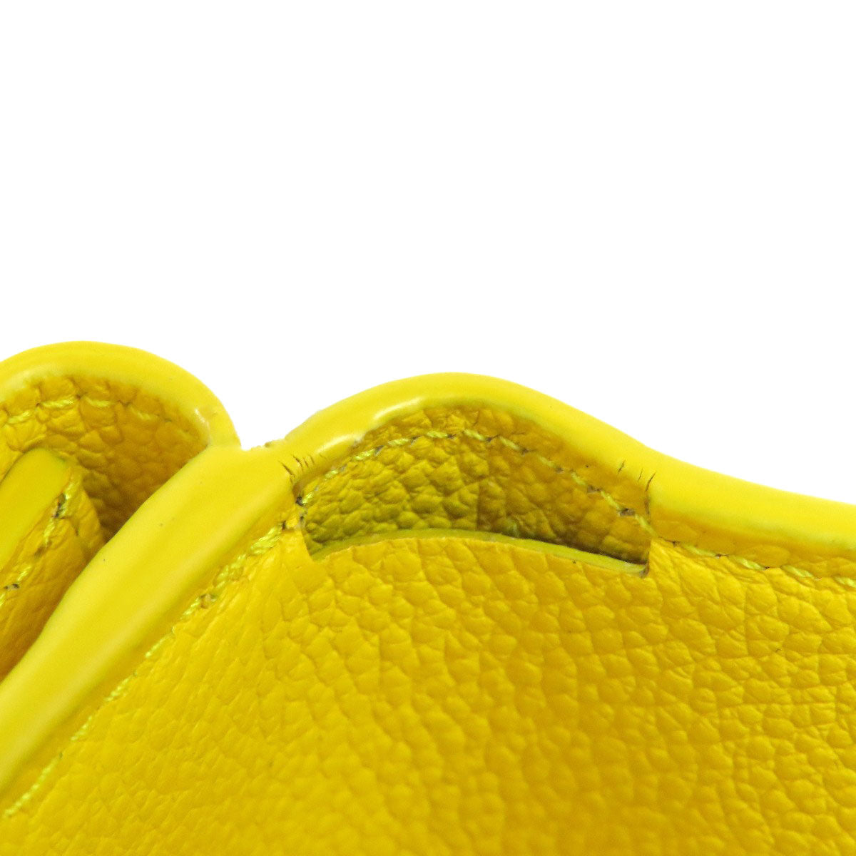 SAINT LAURENT Bifold Wallet leather yellow Compact wall