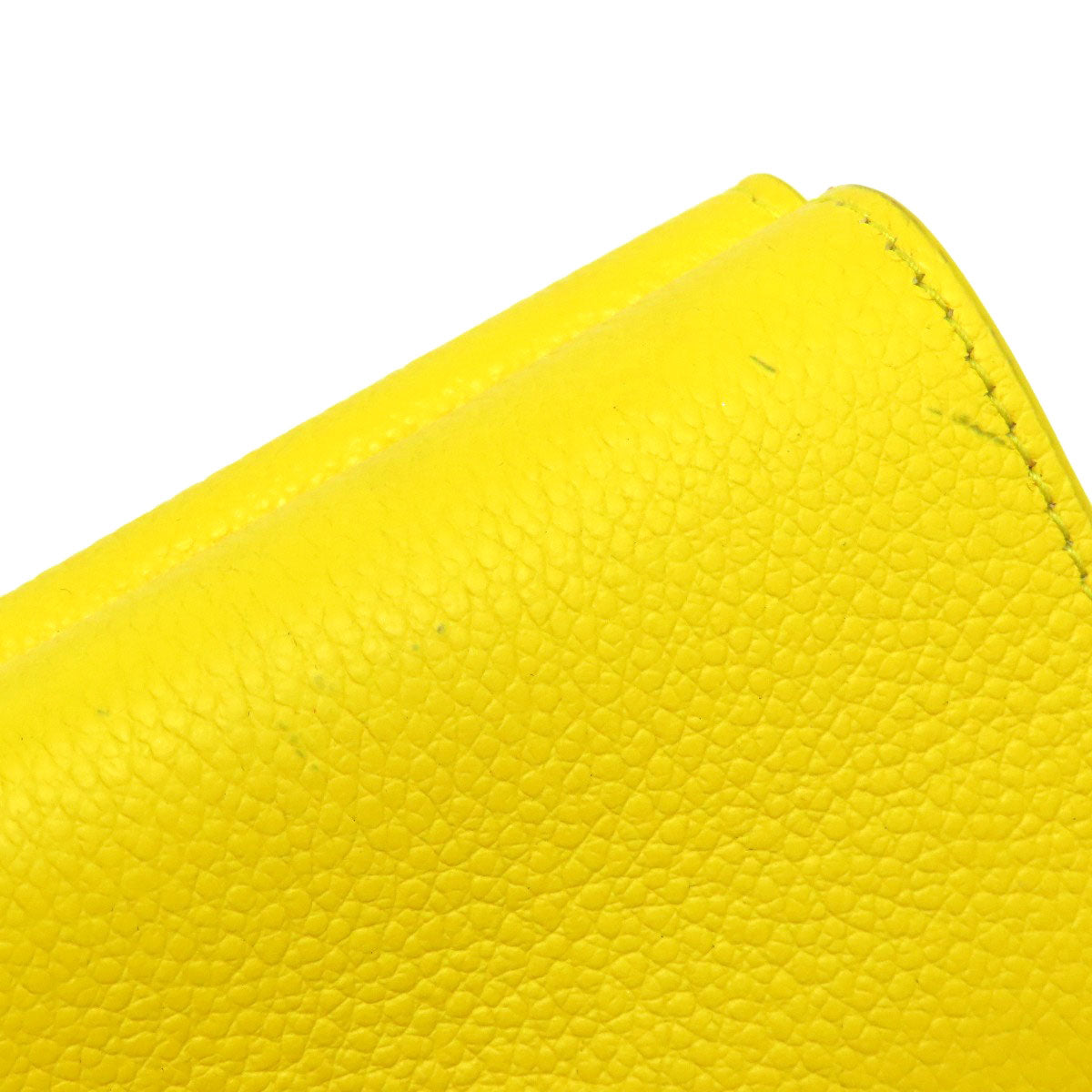 SAINT LAURENT Bifold Wallet leather yellow Compact wall