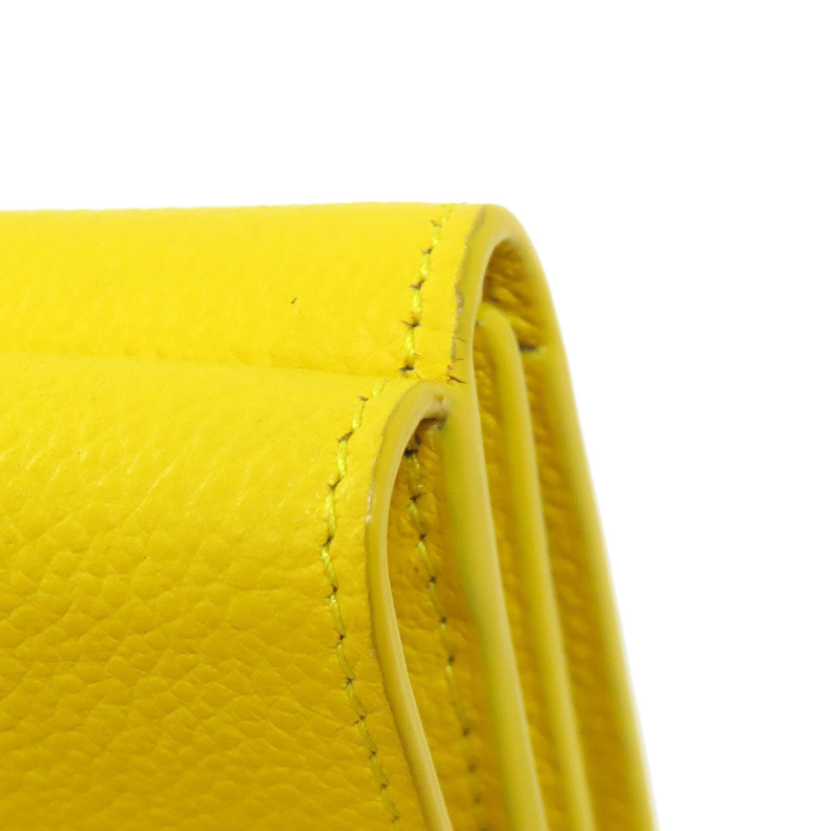 SAINT LAURENT Bifold Wallet leather yellow Compact wall