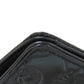 CHANEL Long Wallet Purse Patent leather black Icon SilverMetal