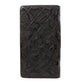 CHANEL Long Wallet Purse Patent leather black Icon SilverMetal