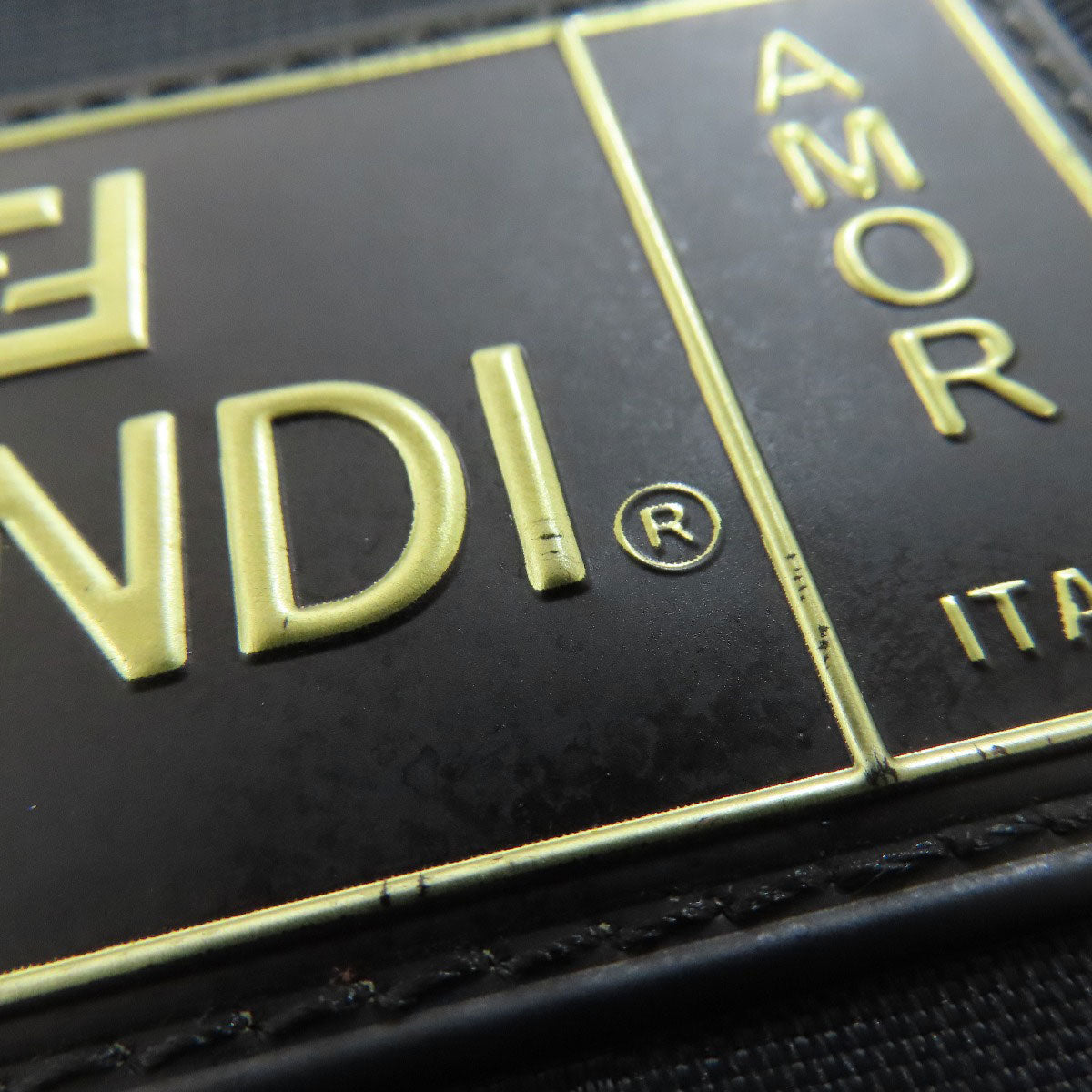 FENDI Shoulder Bag Nylon black logo