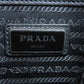 PRADA Shoulder Bag Calfskin black logoMetal