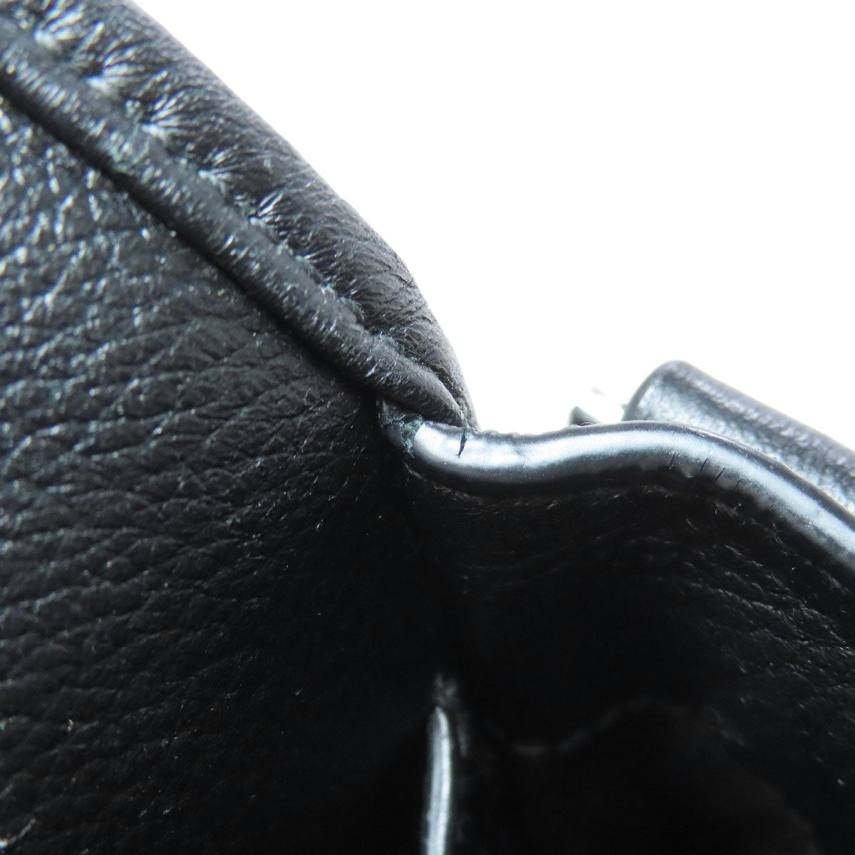 PRADA Shoulder Bag Calfskin black logoMetal