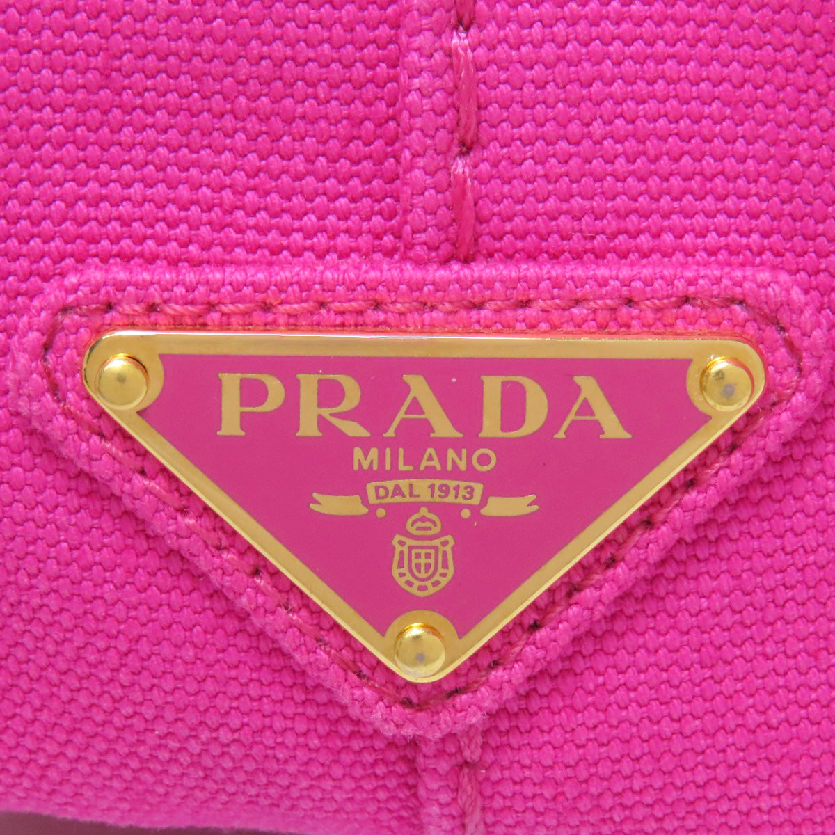 PRADA Handbag canvas pink Canapa mini 2 WAY