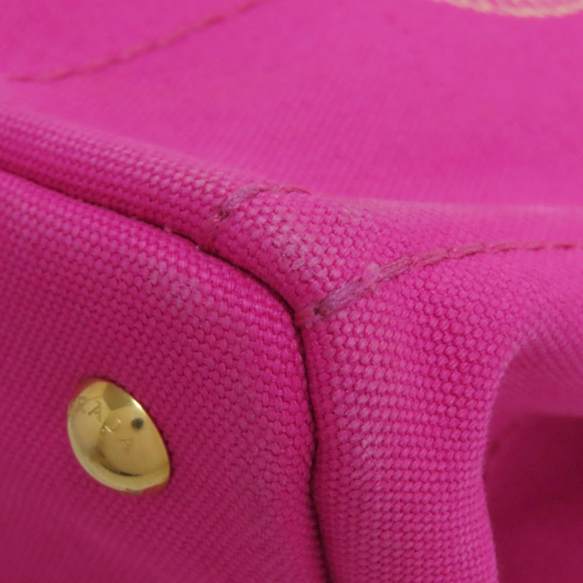 PRADA Handbag canvas pink Canapa mini 2 WAY