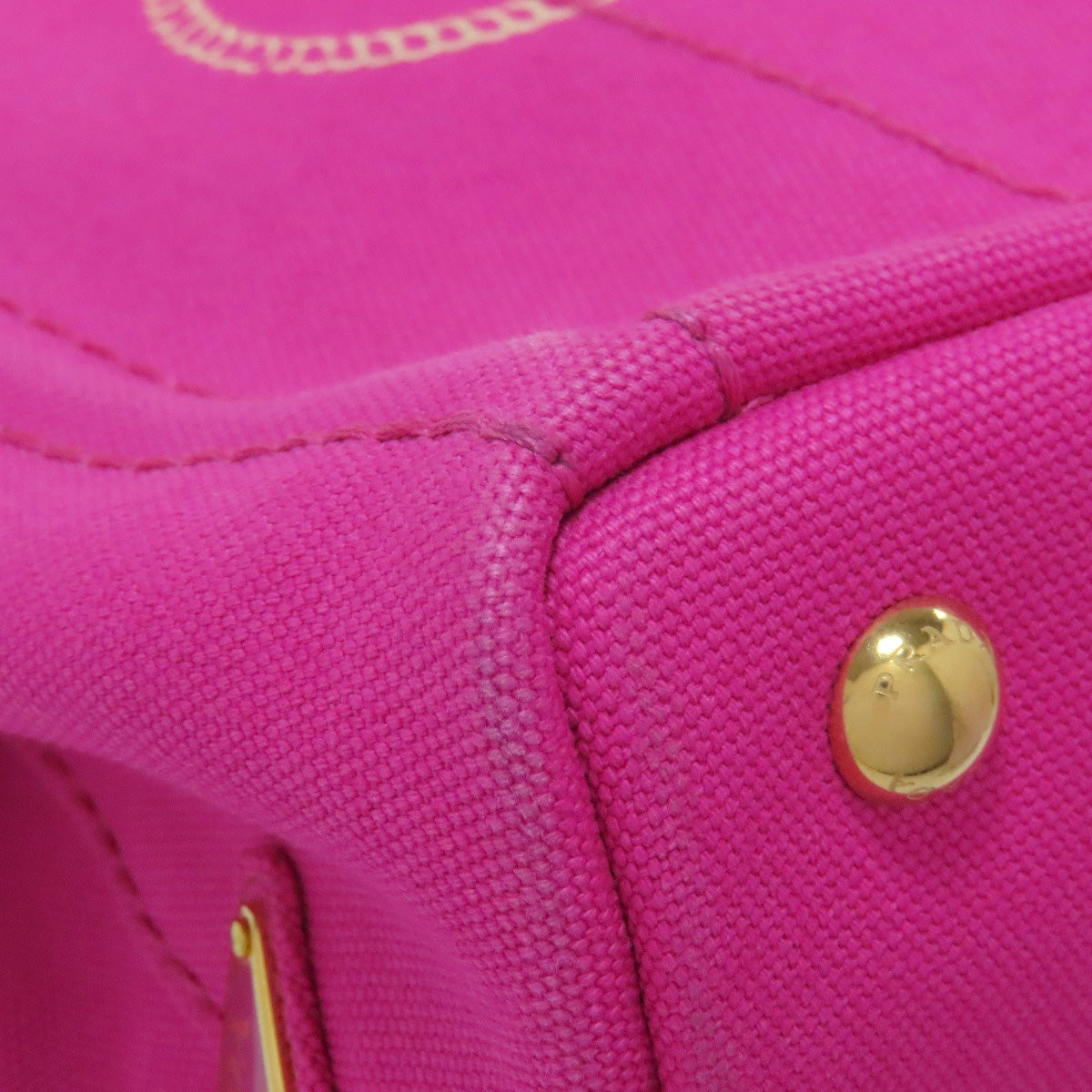 PRADA Handbag canvas pink Canapa mini 2 WAY