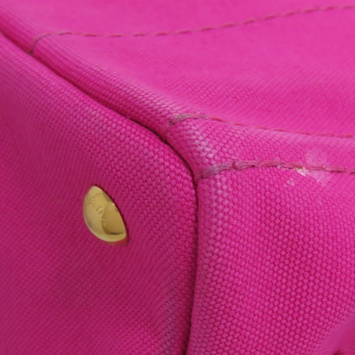 PRADA Handbag canvas pink Canapa mini 2 WAY