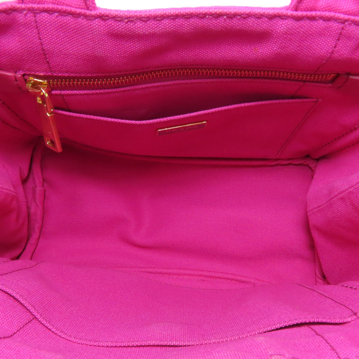 PRADA Handbag canvas pink Canapa mini 2 WAY