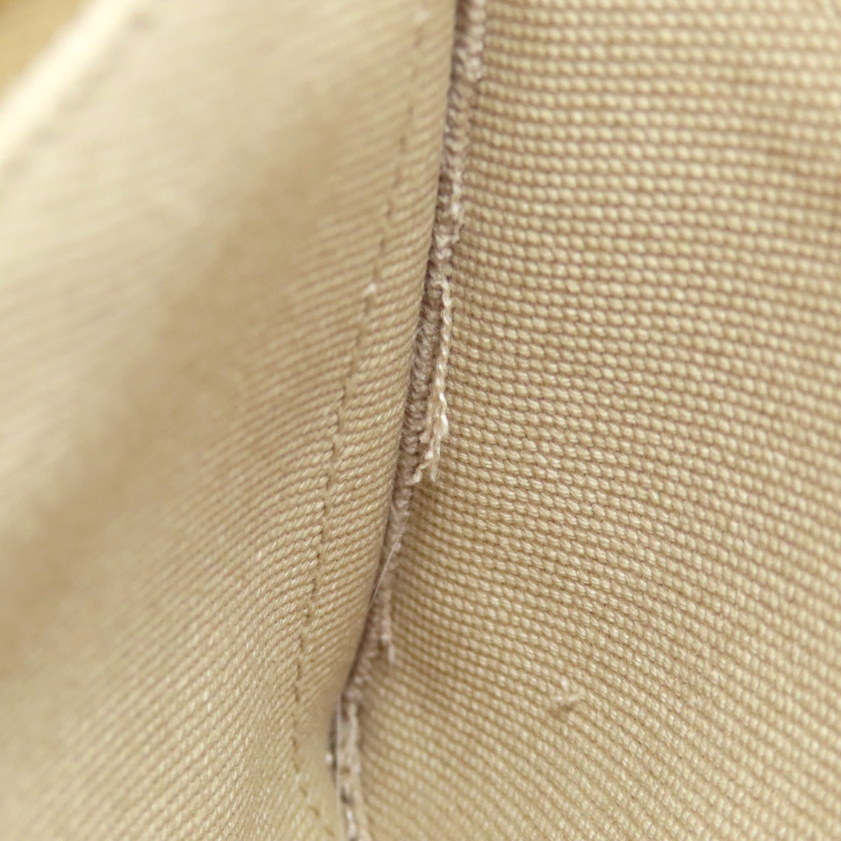 PRADA Handbag canvas beige Canapa mini 2 WAY