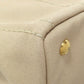 PRADA Handbag canvas beige Canapa mini 2 WAY
