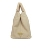 PRADA Handbag canvas beige Canapa mini 2 WAY
