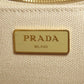 PRADA Handbag canvas beige Canapa mini 2 WAY