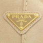PRADA Handbag canvas beige Canapa mini 2 WAY