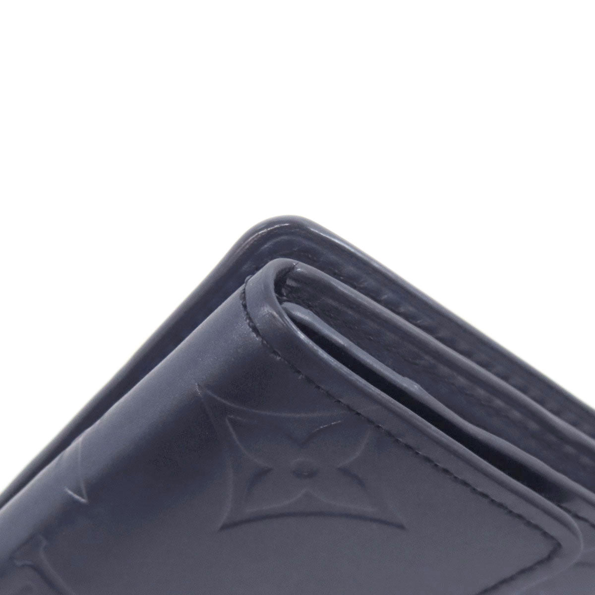 LOUIS VUITTON Bifold Wallet M65125 Monogram mat Navy Ludlow