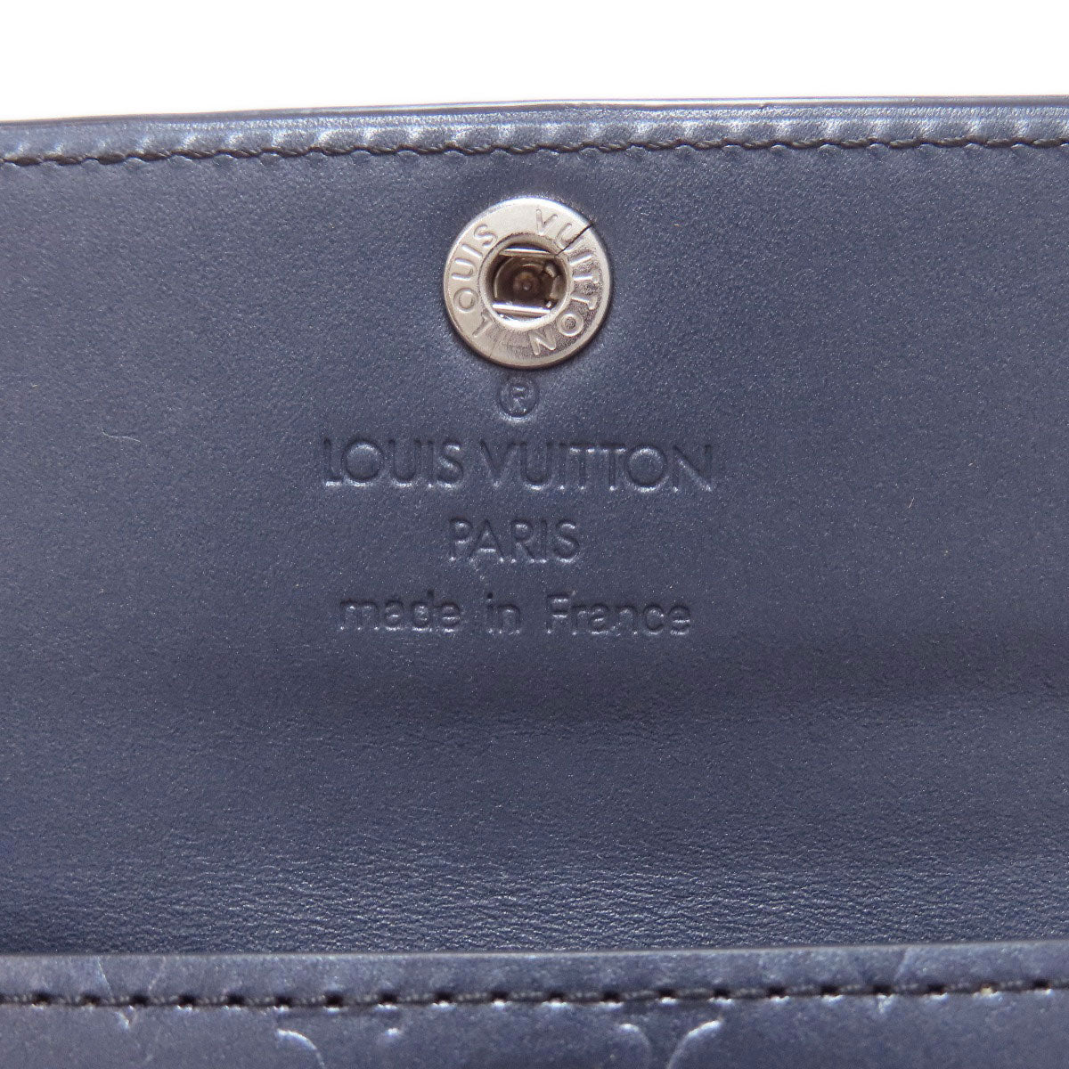 LOUIS VUITTON Bifold Wallet M65125 Monogram mat Navy Ludlow