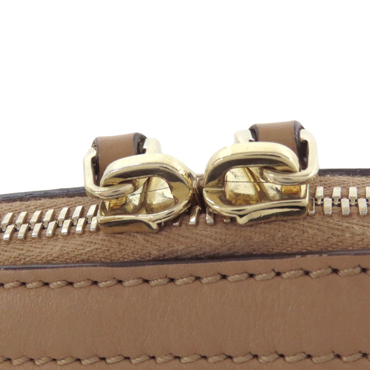 GUCCI Handbag 449654 Calfskin beige GG Signature Microssima Outlet 2-Way