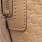 GUCCI Handbag 449654 Calfskin beige GG Signature Microssima Outlet 2-Way