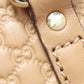 GUCCI Handbag 449654 Calfskin beige GG Signature Microssima Outlet 2-Way