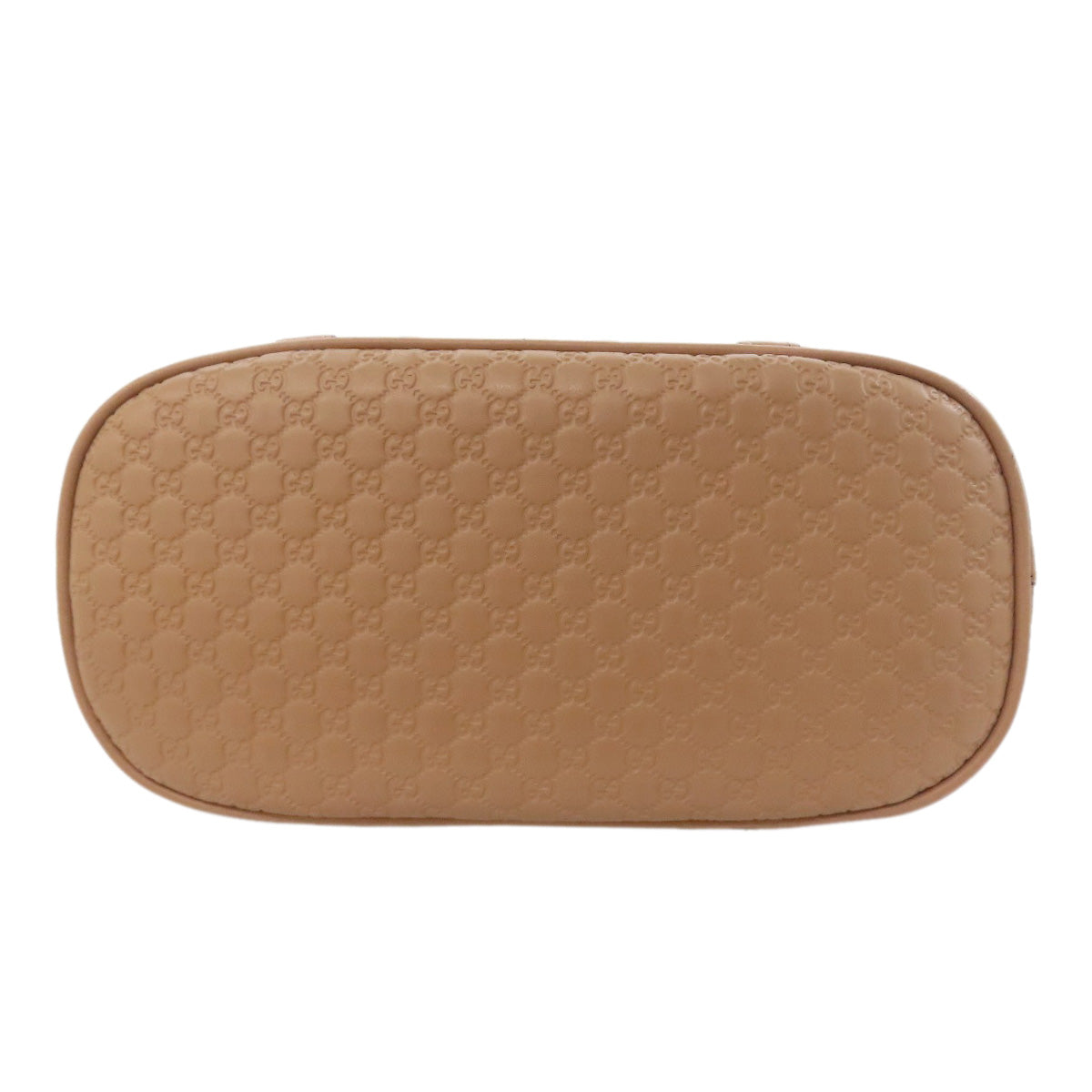 GUCCI Handbag 449654 Calfskin beige GG Signature Microssima Outlet 2-Way