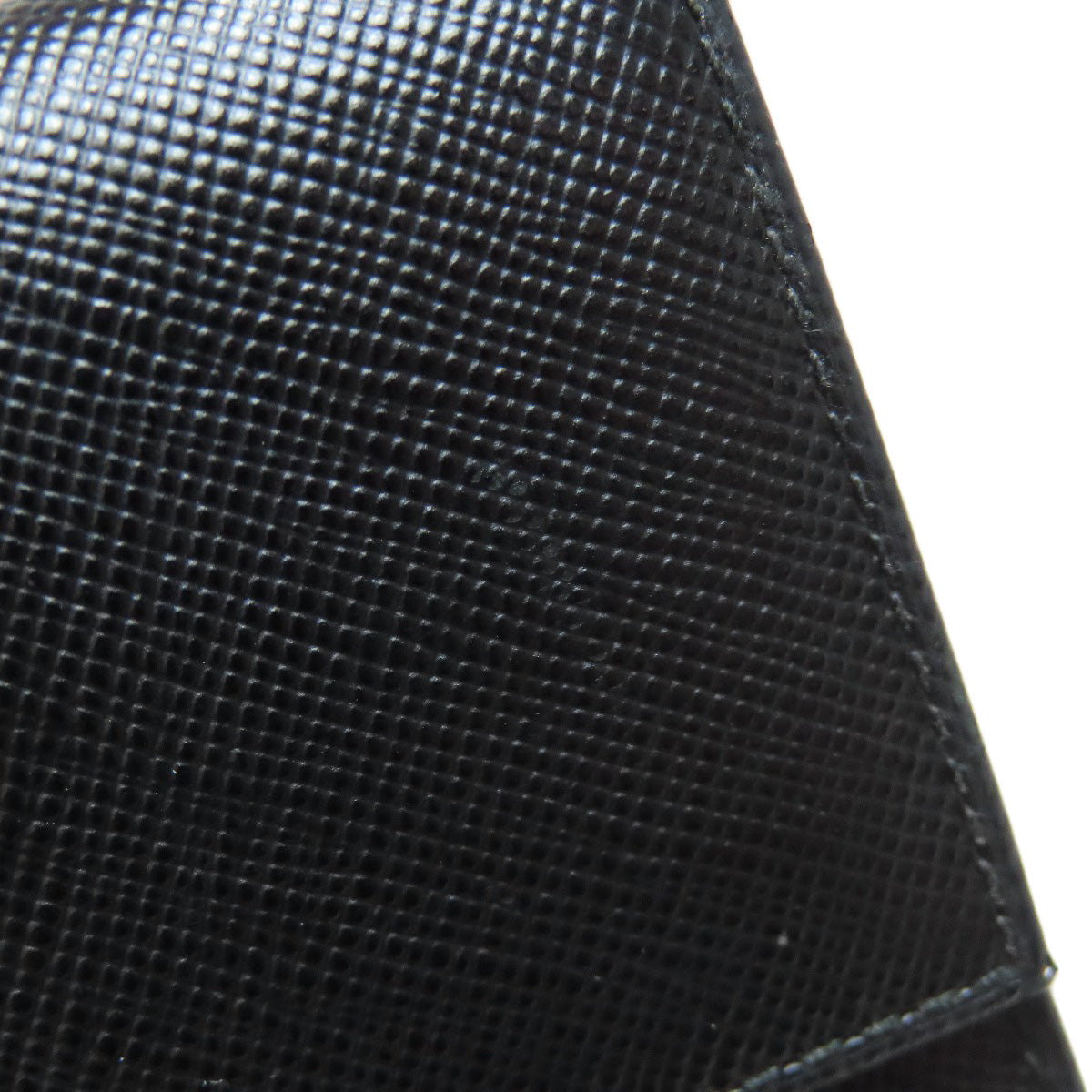 PRADA Bifold Wallet Safiano black logoMetal
