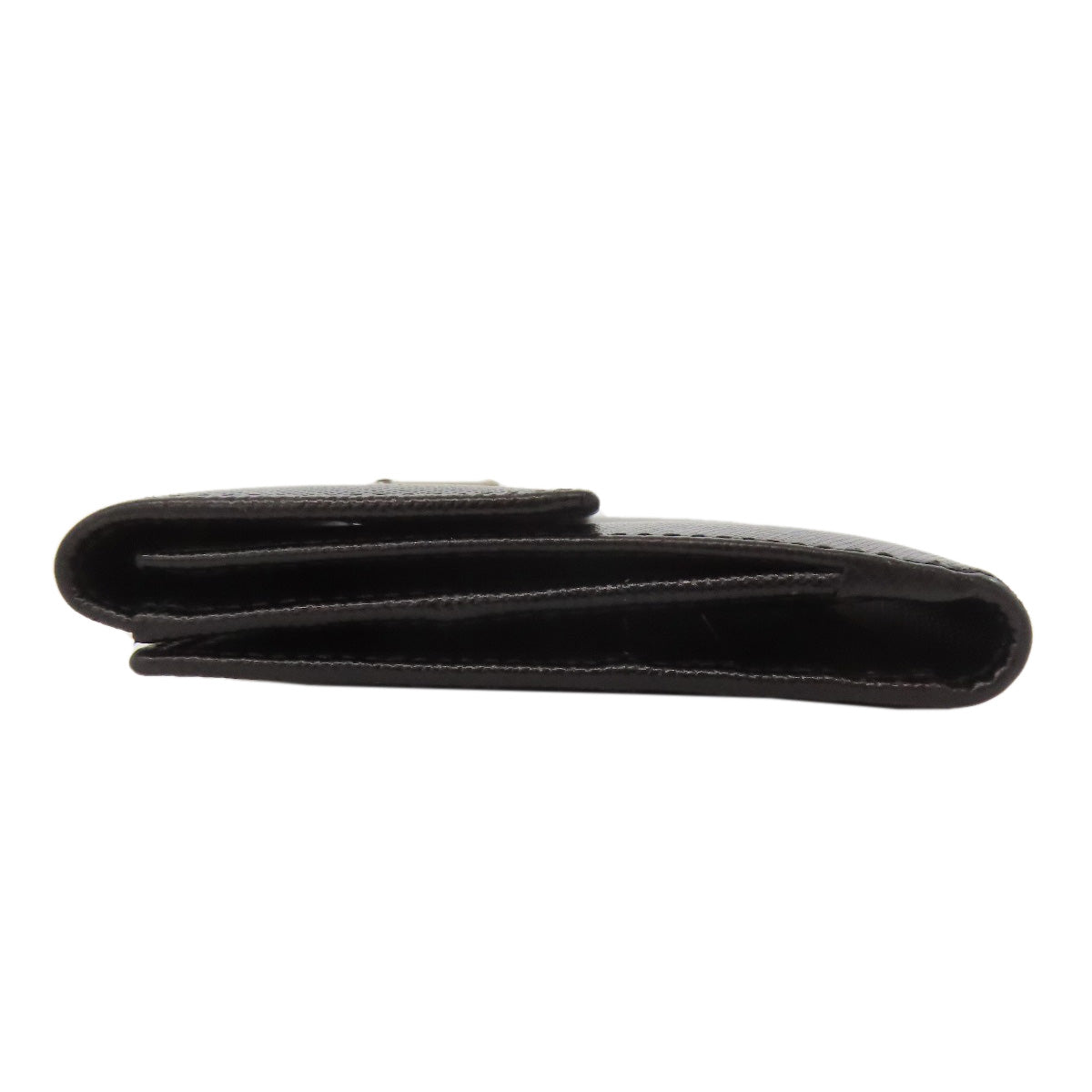 PRADA Bifold Wallet Safiano black logoMetal