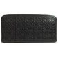 LOEWE Long Wallet Purse leather black Anagram embossing