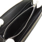 LOEWE Long Wallet Purse leather black Anagram embossing