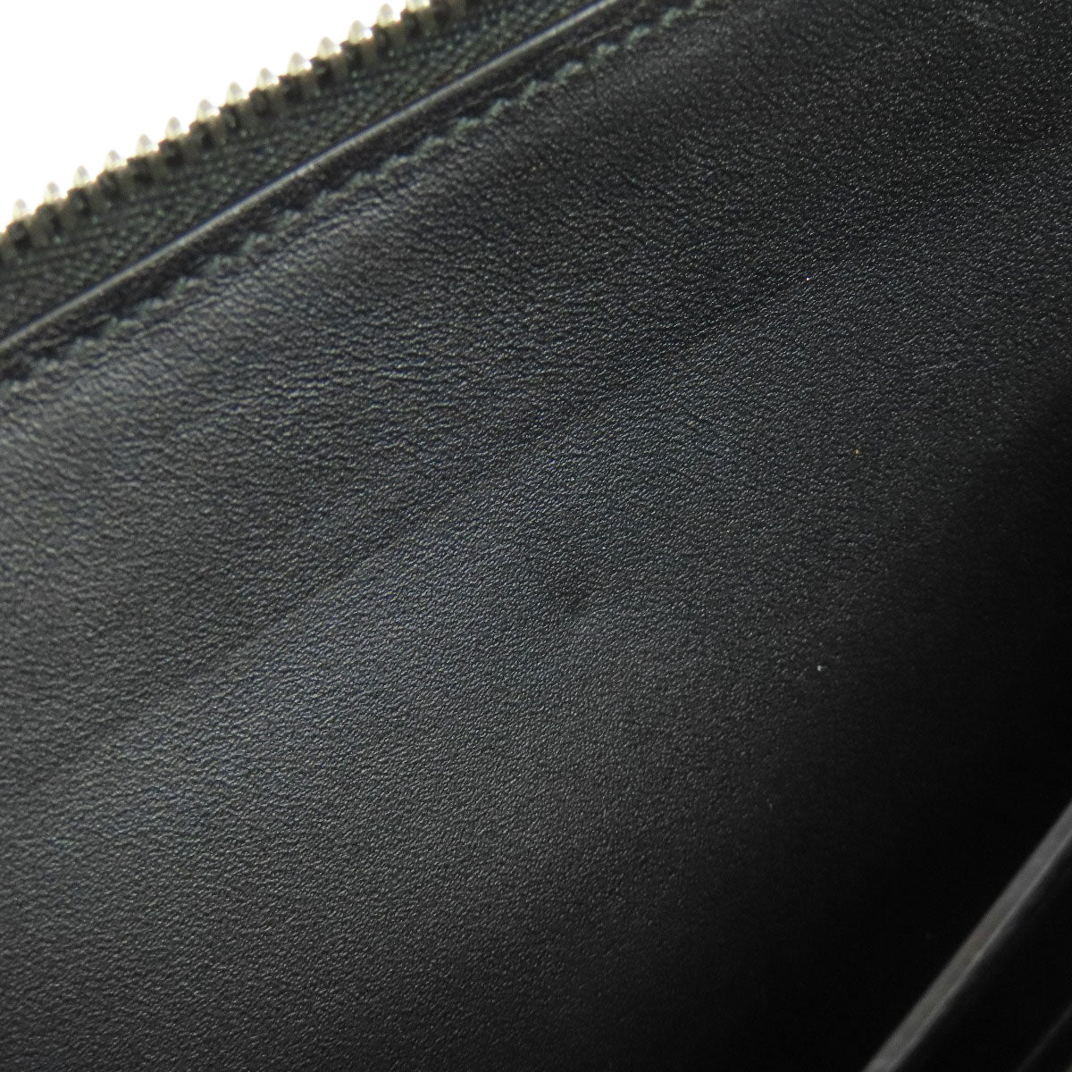 LOEWE Long Wallet Purse leather black Anagram embossing