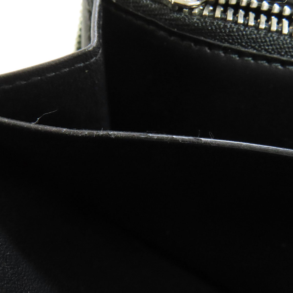 LOEWE Long Wallet Purse leather black Anagram embossing