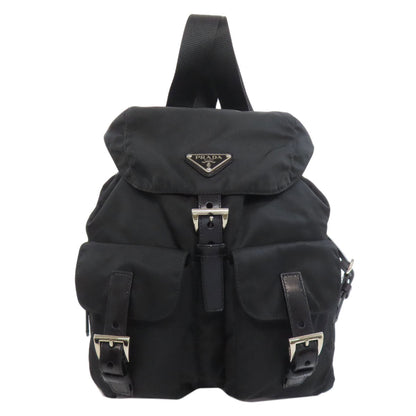 PRADA Backpack Nylon black logoMetal